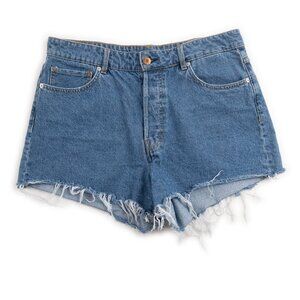 H&M Vintage Shorts High Waist button fly Jean shorts size 12
